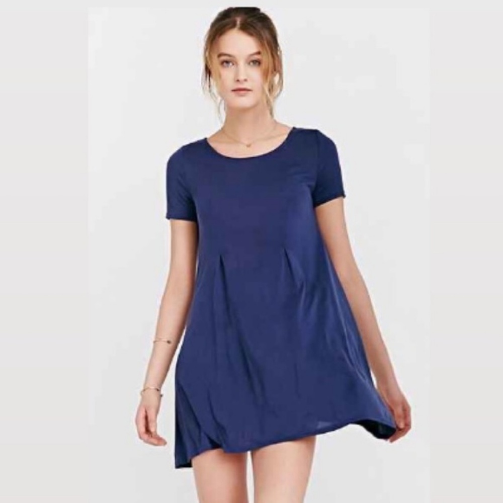 3/$20 Silence + Noise Navy T-shirt Dress